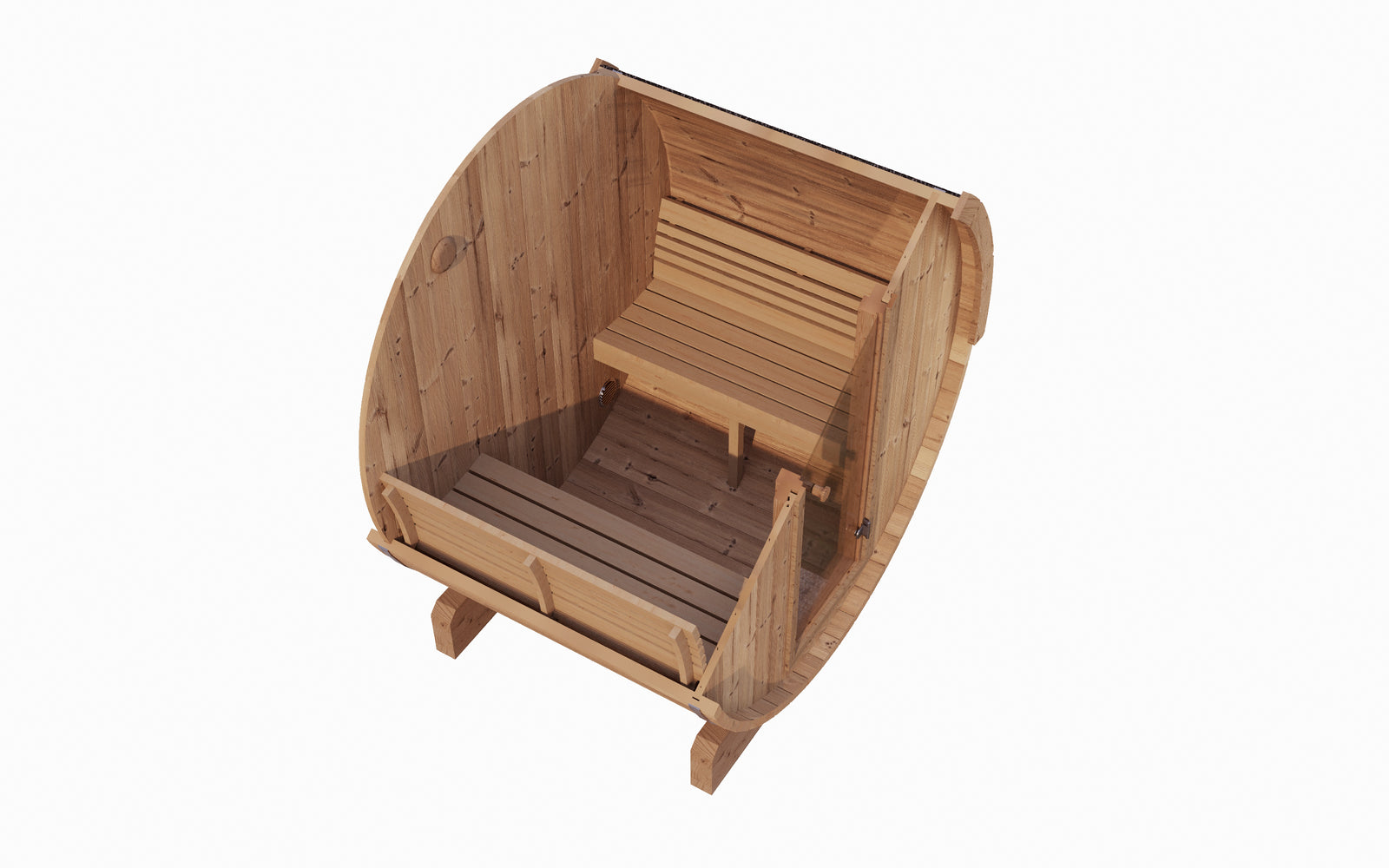 SaunaLife E6 Outdoor Barrel Sauna Kit
