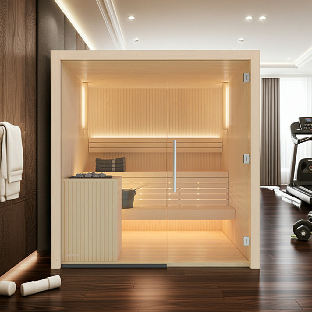 Auroom Libera Glass - Indoor Sauna Kit for 6 Persons