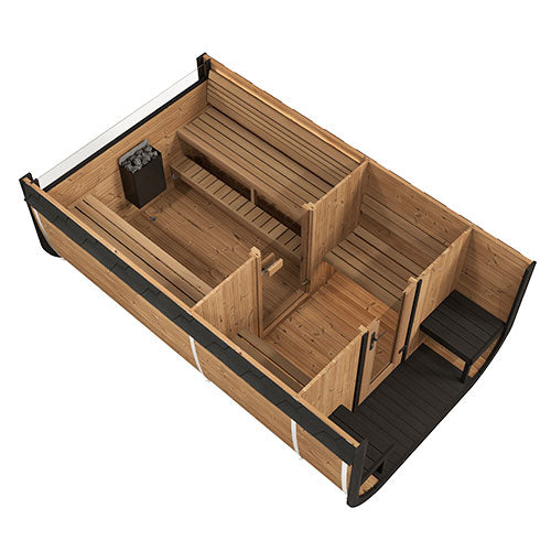 SaunaLife CL12GCPCP Outdoor Cube Sauna Kit