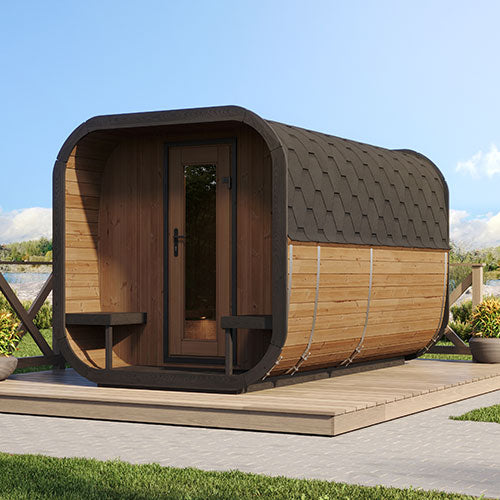 SaunaLife CL12GCPCP Outdoor Cube Sauna Kit