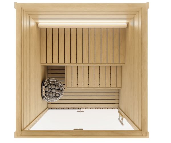 Auroom Cala Glass - Indoor Sauna Kit for 4 Persons