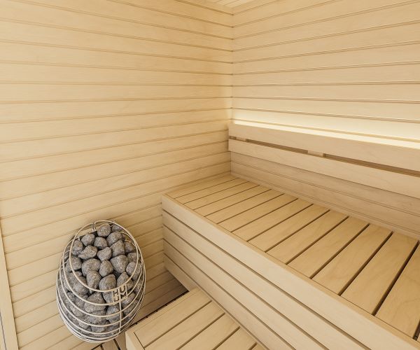 Auroom Cala Glass - Indoor Sauna Kit for 4 Persons