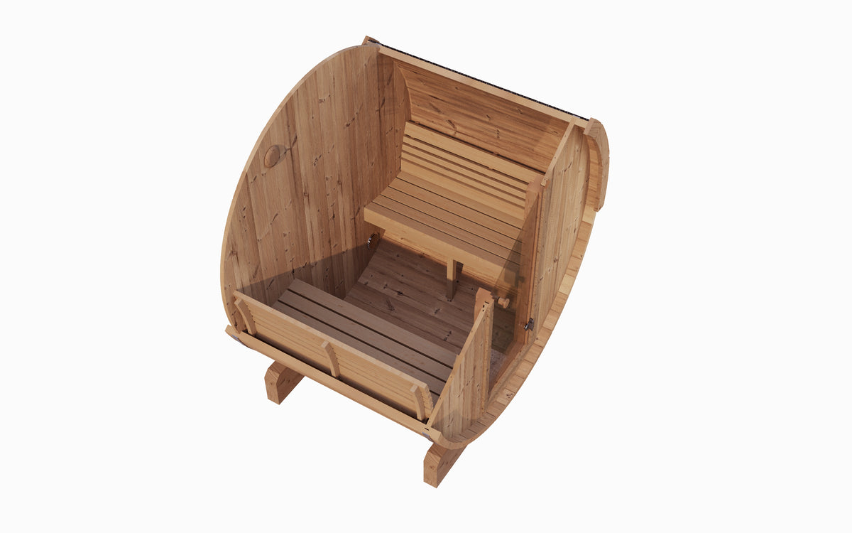 SaunaLife E6 Outdoor Barrel Sauna Kit
