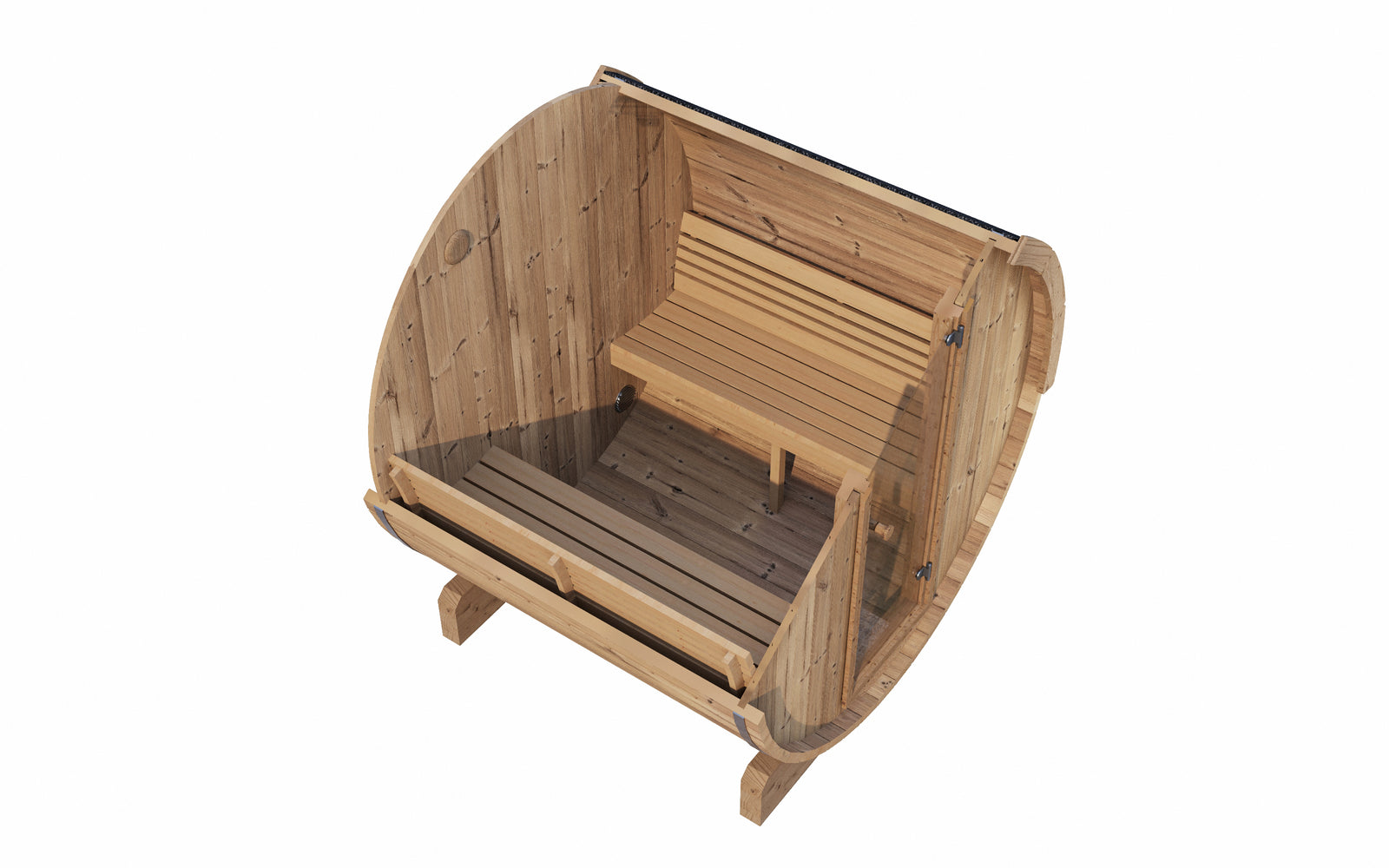 SaunaLife E7 Outdoor Barrel Sauna Kit