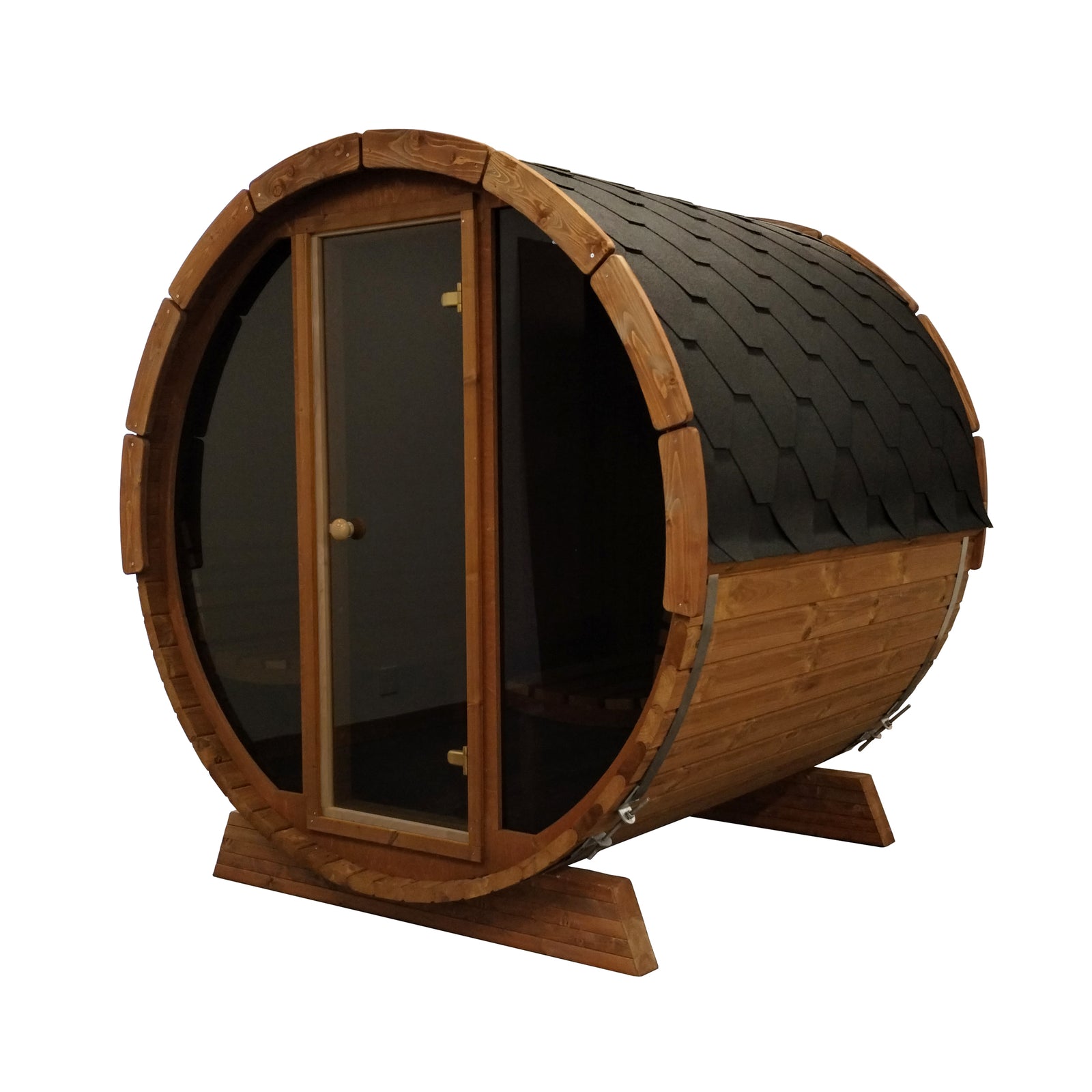 SaunaLife E7W Outdoor Barrel Sauna with Window
