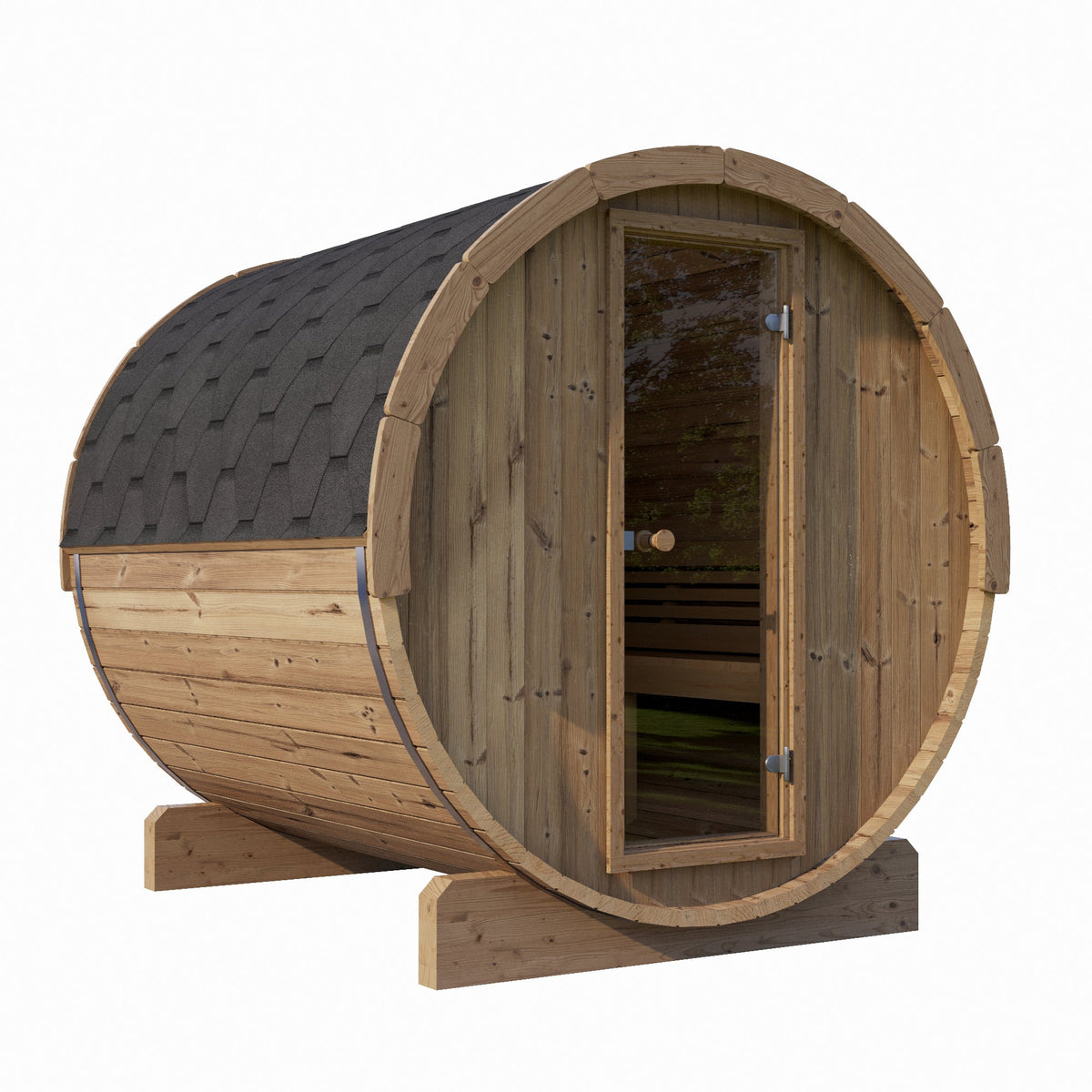 SaunaLife E8 Outdoor Barrel Sauna Kit