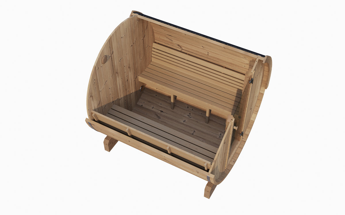 SaunaLife E8 Outdoor Barrel Sauna Kit