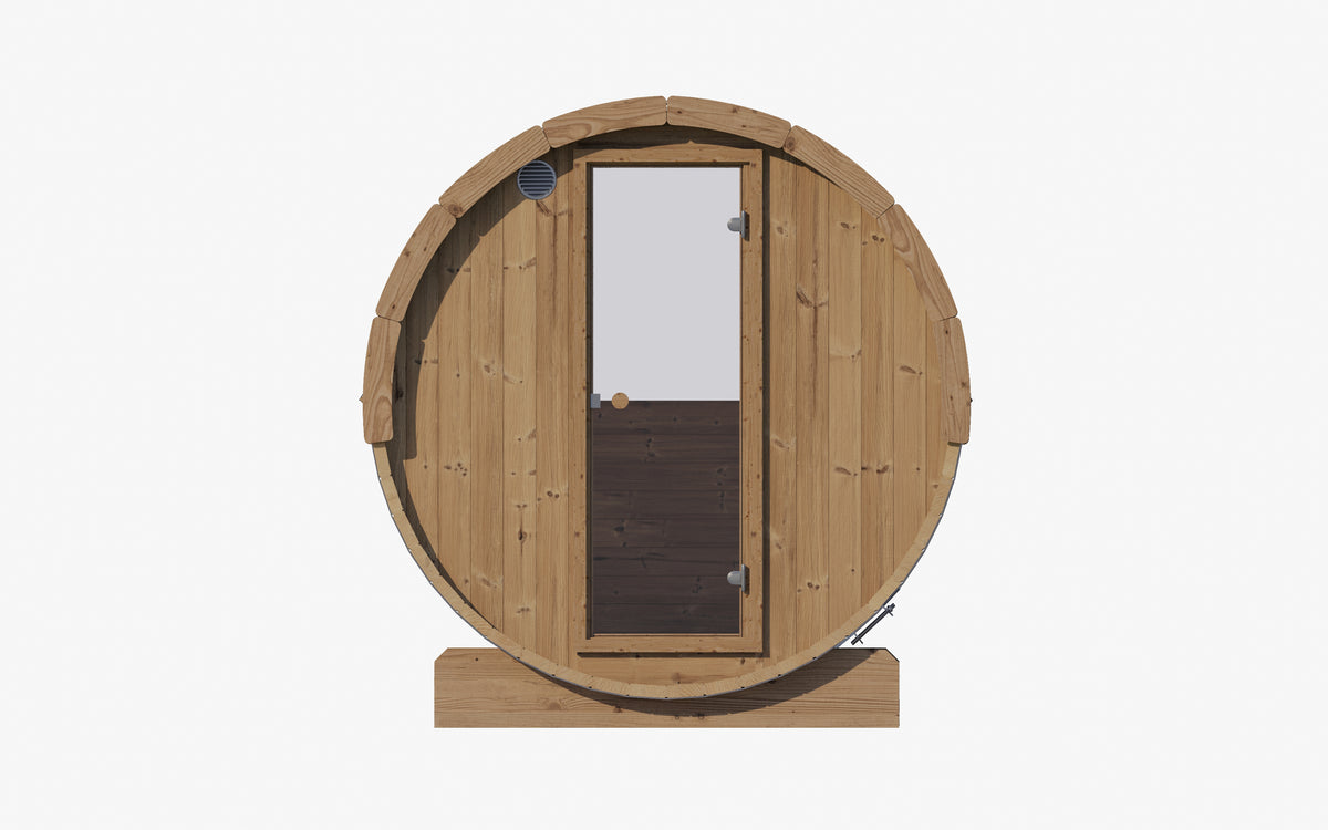 SaunaLife E8W Outdoor Barrel Sauna with Window