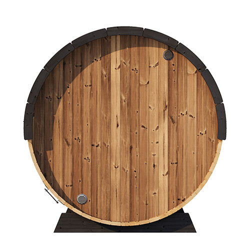 SaunaLife EE8G Outdoor Barrel Sauna with Glass Front
