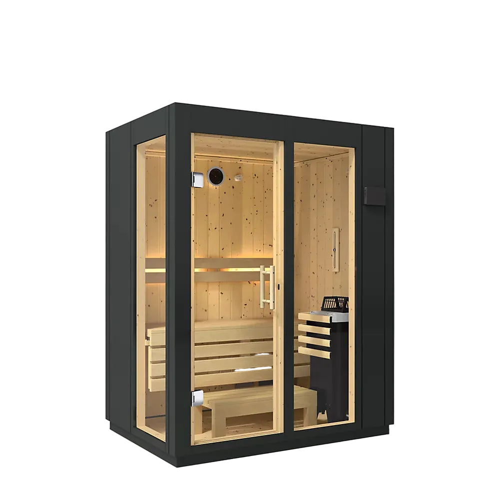 Kohler C1 2-Person Indoor Sauna – Graphite Grey