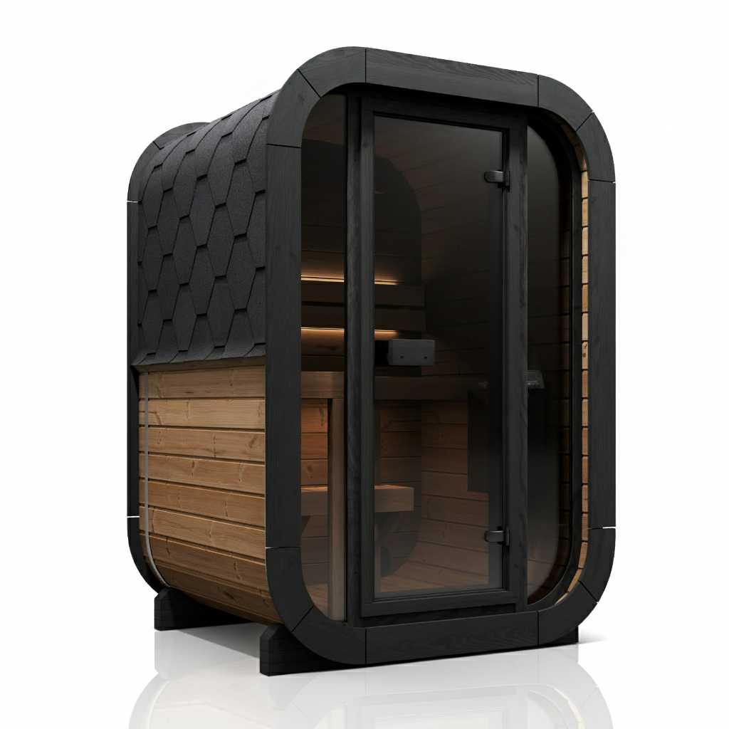 SaunaLife CL3G 2-Person Outdoor Cube Sauna Kit