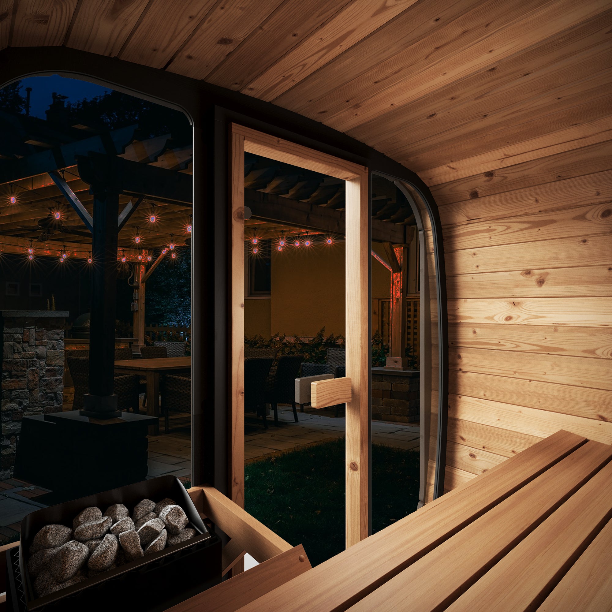 SaunaLife CL4G Outdoor Cube Sauna Kit