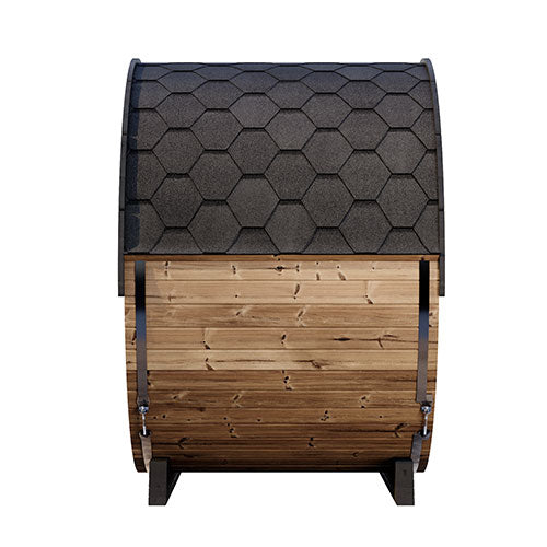 SaunaLife EE6G Outdoor Barrel Sauna with Glass Front